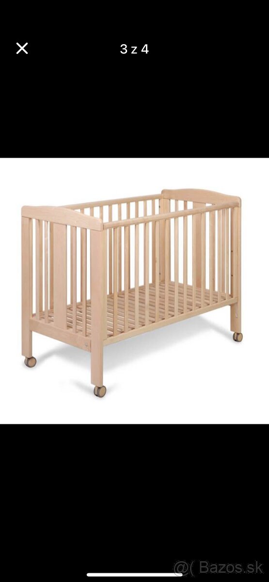 Detska drevena postielka nastavitelna - 2