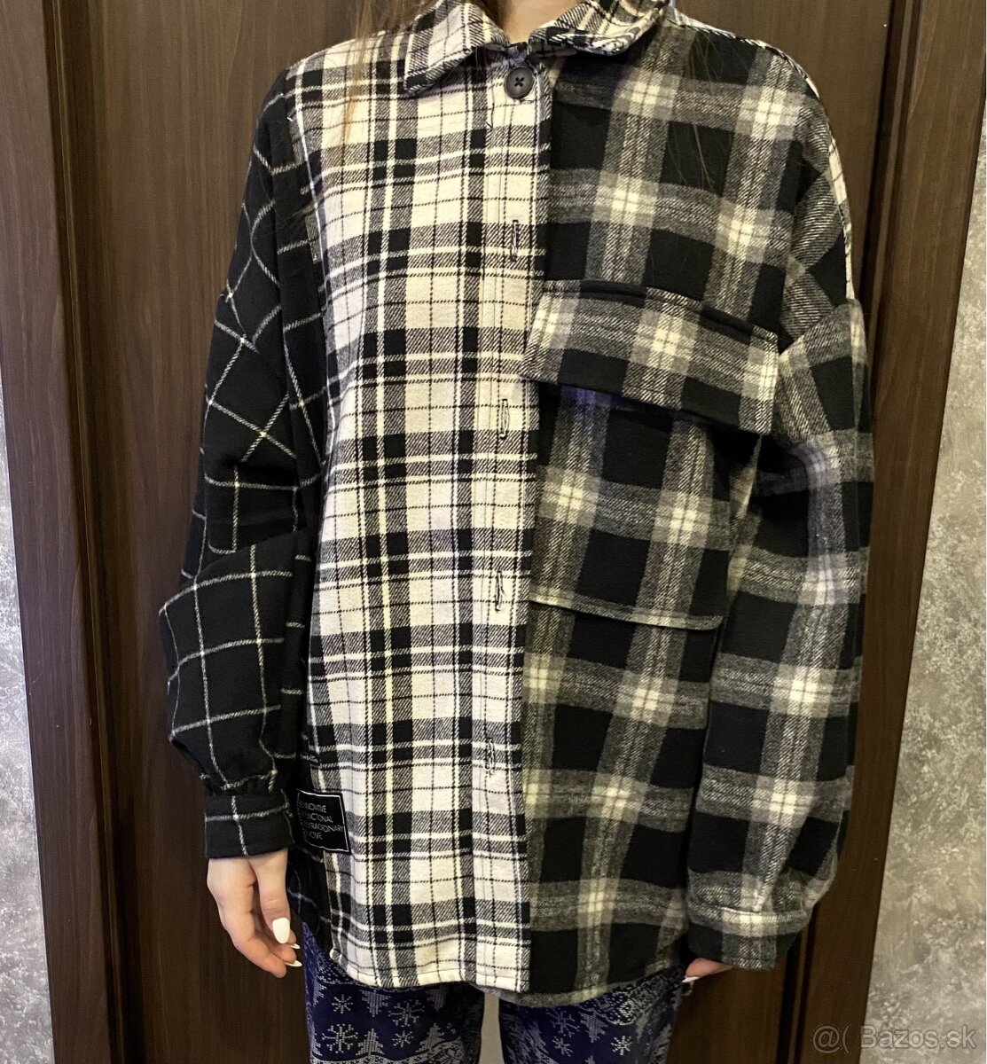 Flanelová bunda-Bershka nová - 2