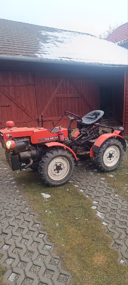 Predám malotraktor TK 14 aj originál pluh - 2