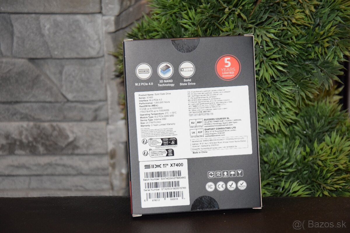 SIX X7400-Pro 1TB/2TB 7350MB/s - 2