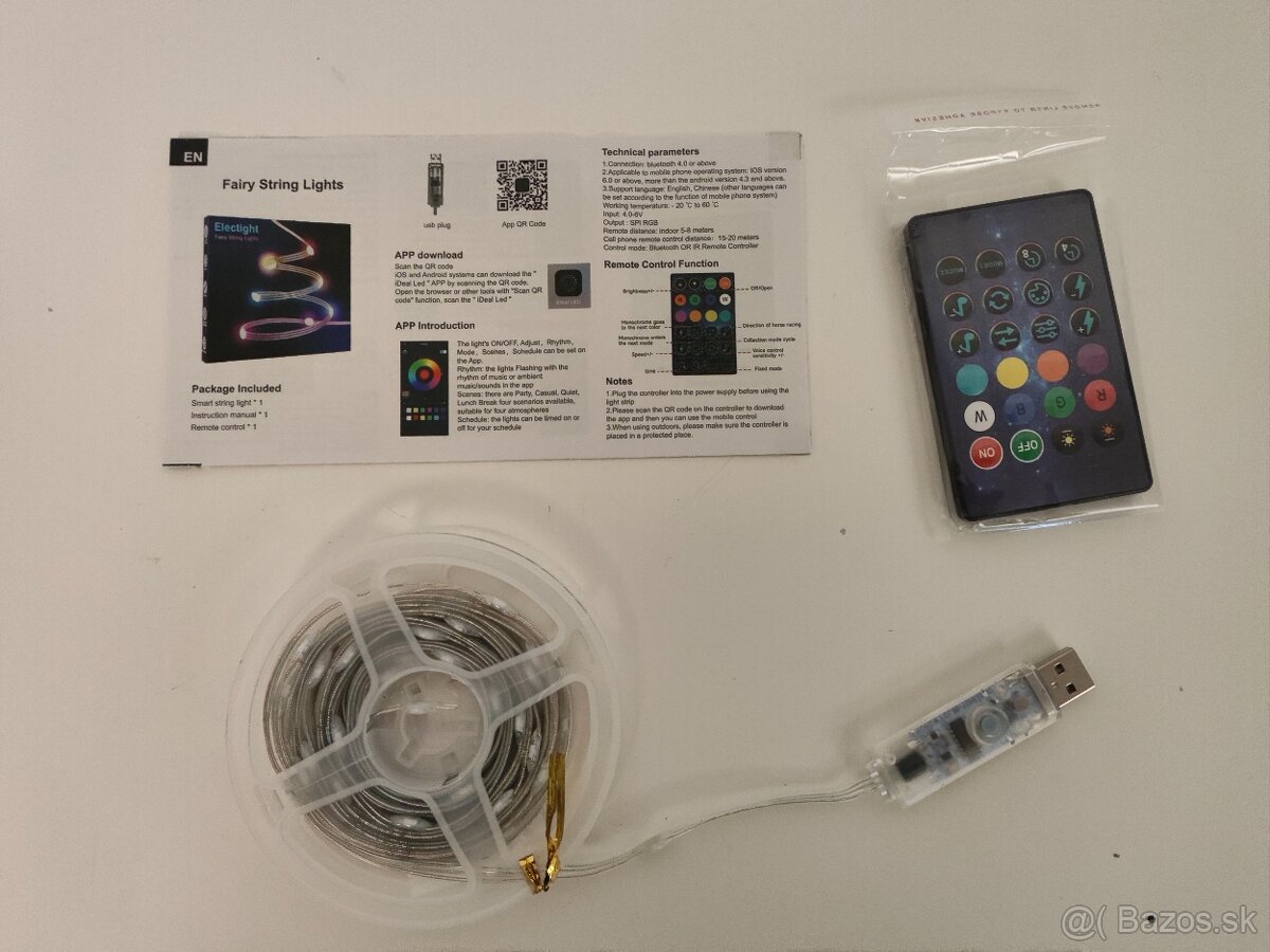 #L0450 RGB LED pásik USB Bluetooth – 5 m - 2