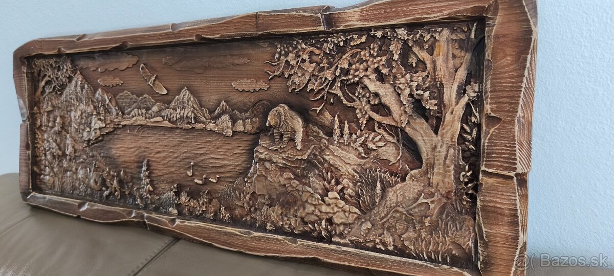 Drevený obraz 30×80cm - 2