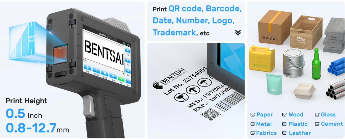 Tlačiaren BENTSAI BT-HH6205B Handheld Printer - 2