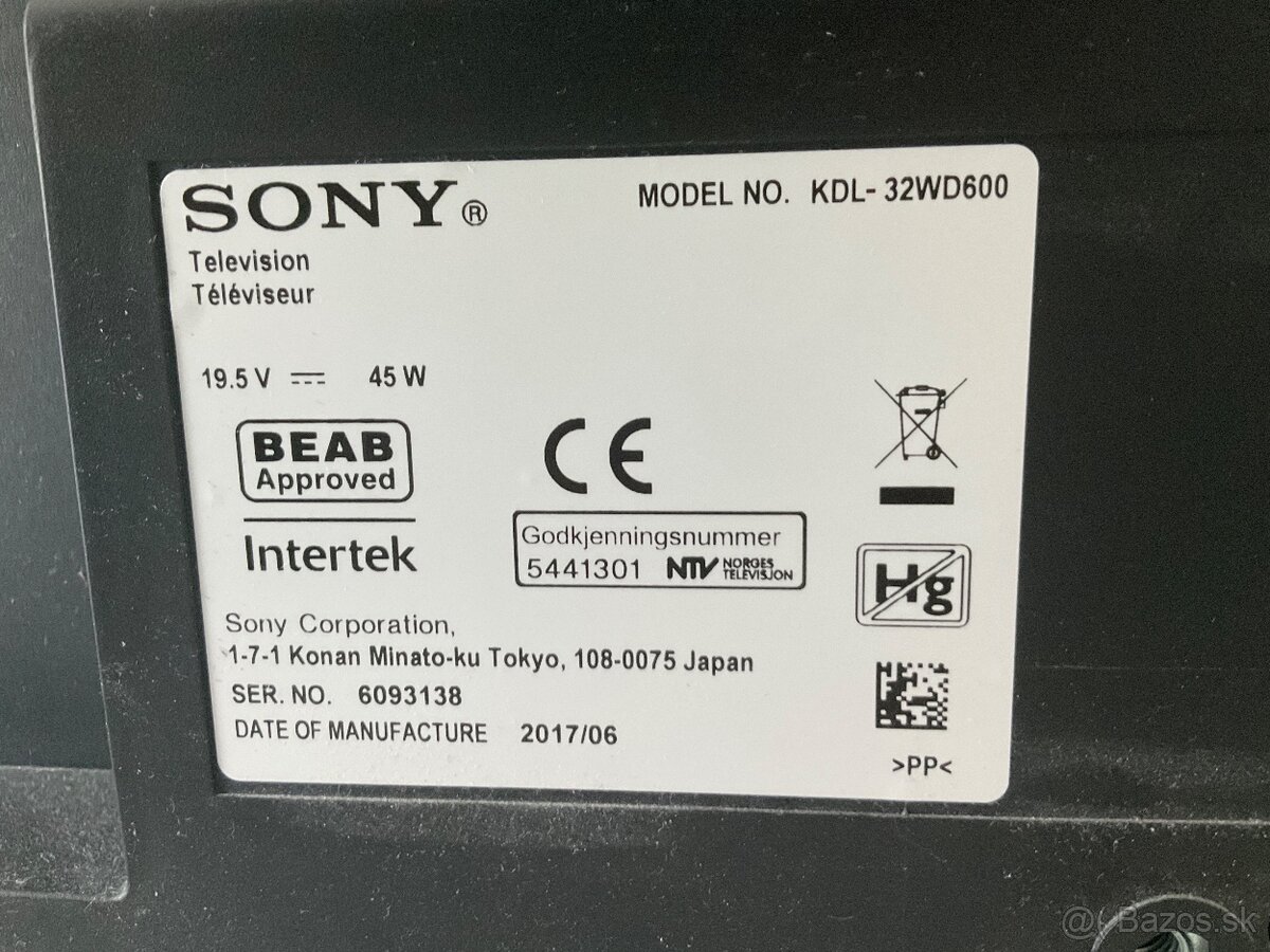 TV Sony 32” - 2