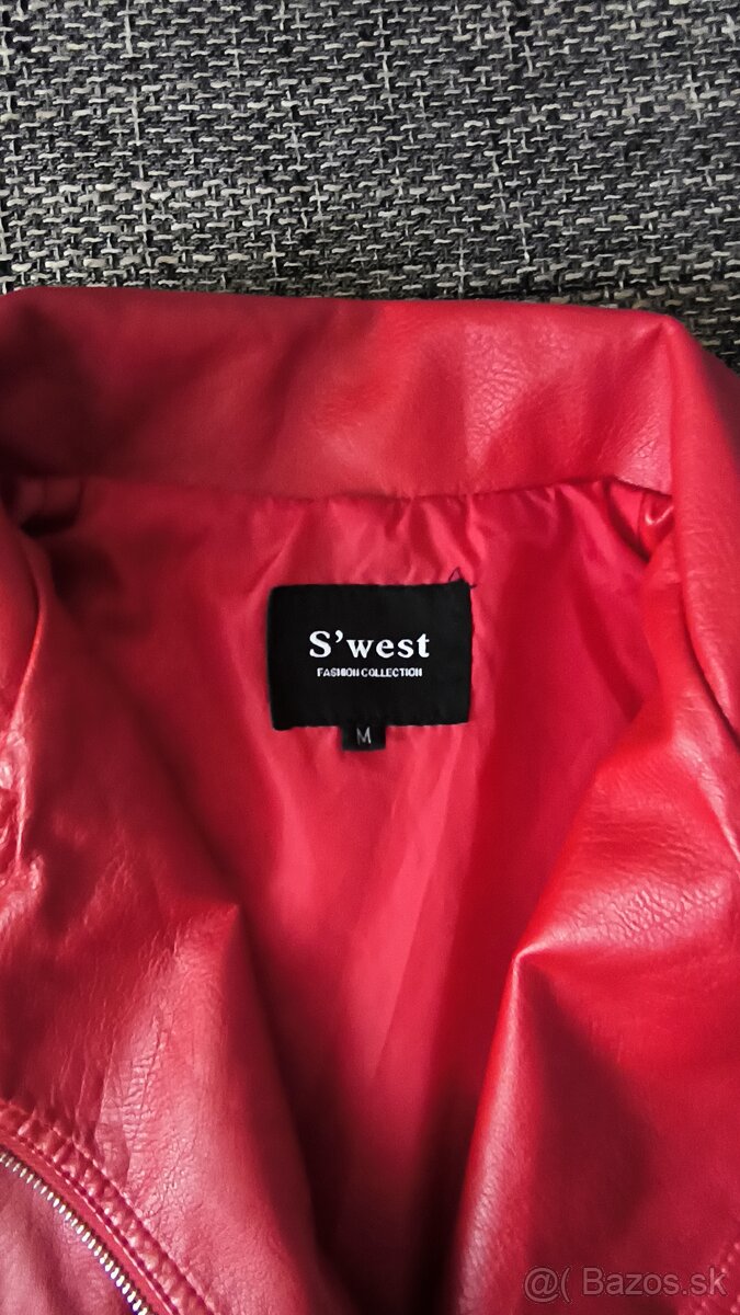 Dámska koženková bunda S - 2