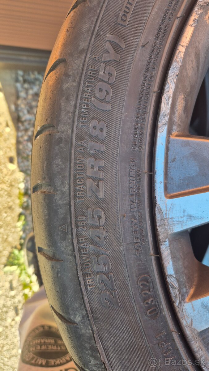 Predam 4ks letné pneumatiky 225/45 r18 - 2