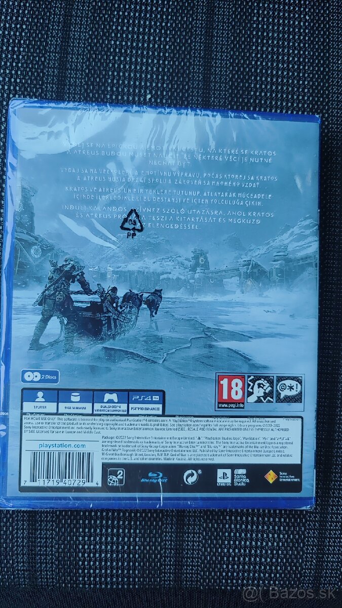 Predám novú nerozbalenú hru GoW RAGNAROK na konzolu PS4/PS5. - 2