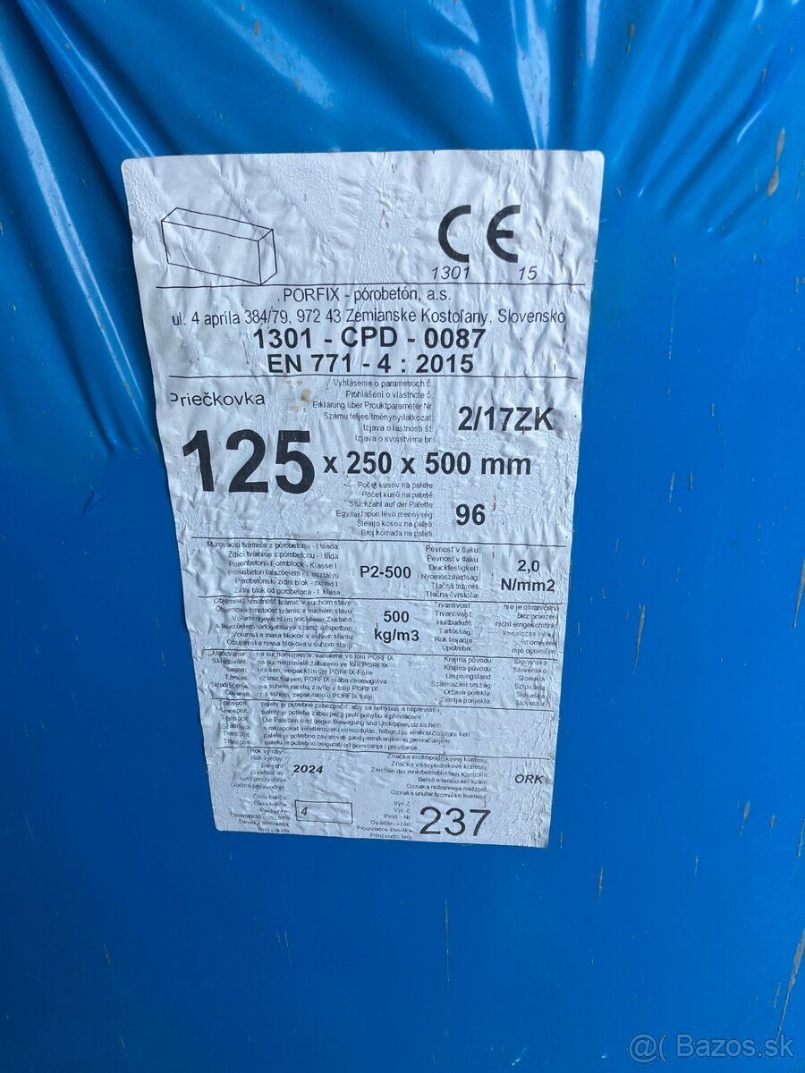 Porfix P2-500 125x250x500 - 2