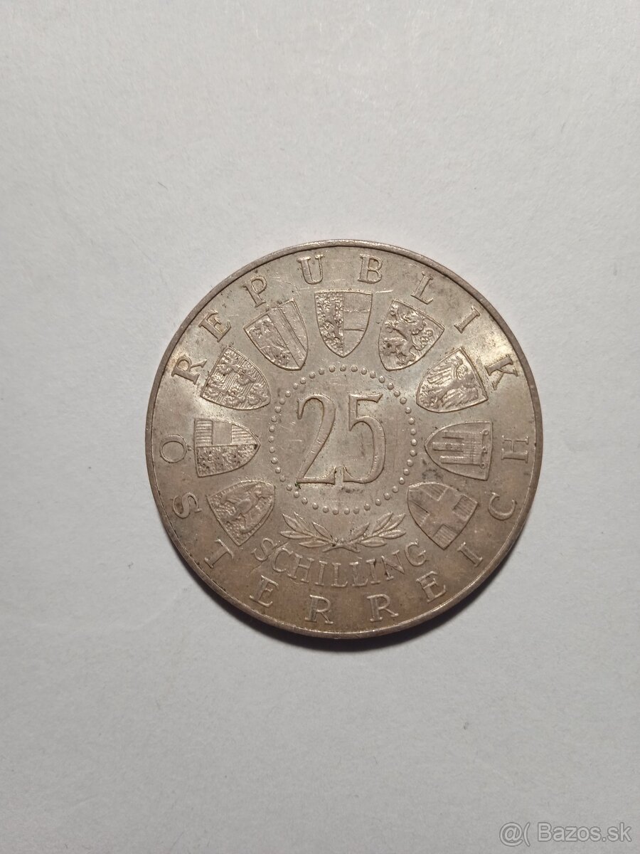 25 šilingov Mariazell - Rakúsko, striebro - 2