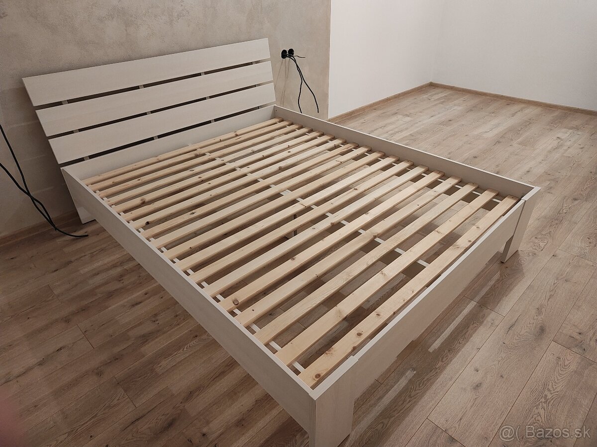 Predám posteľ Rea Nasťa 160x200 biela, nepouživaná - 2