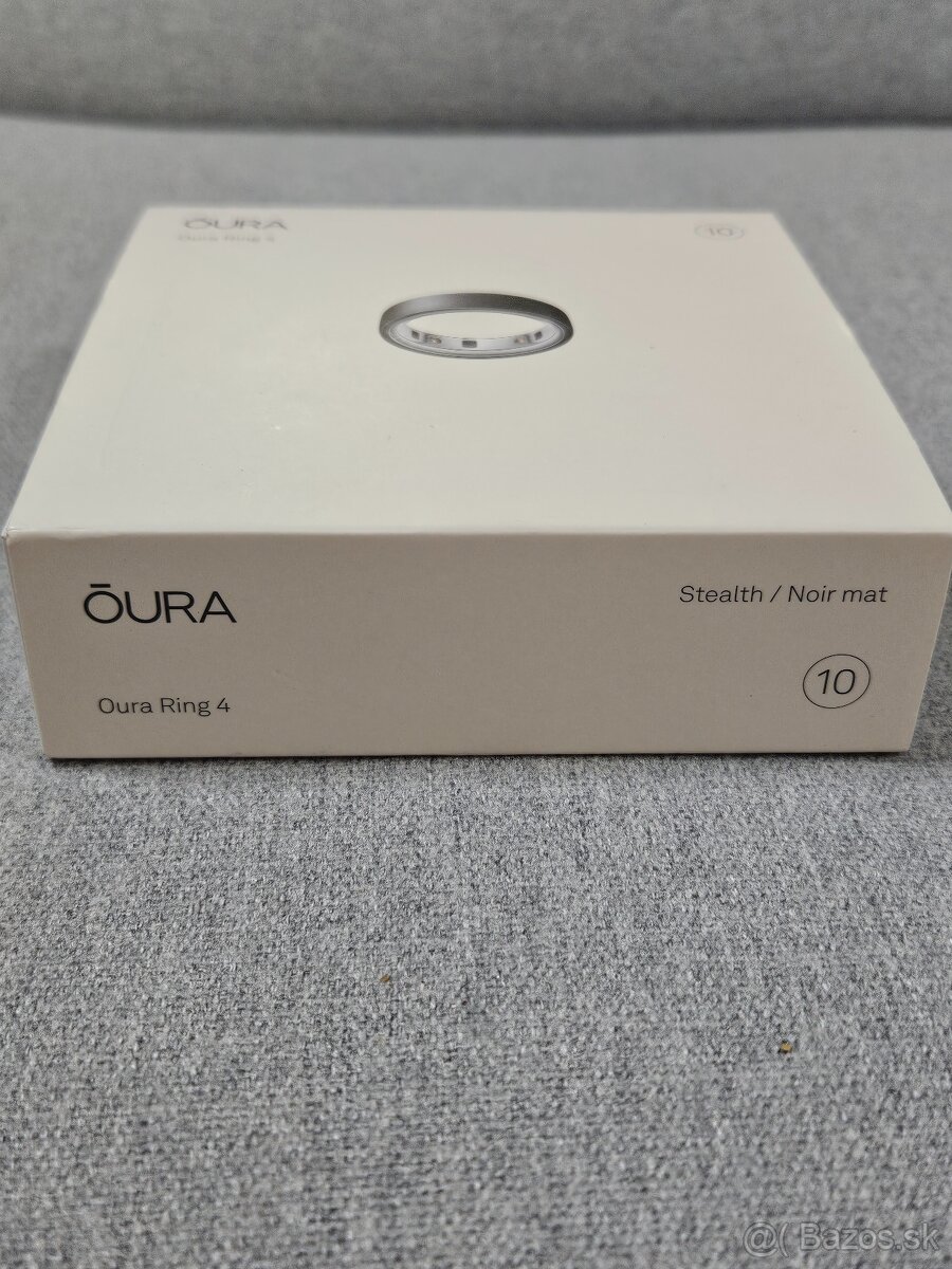Oura Ring Gen 4 – Stealth Noir Matte, veľkosť 10 – nový - 2