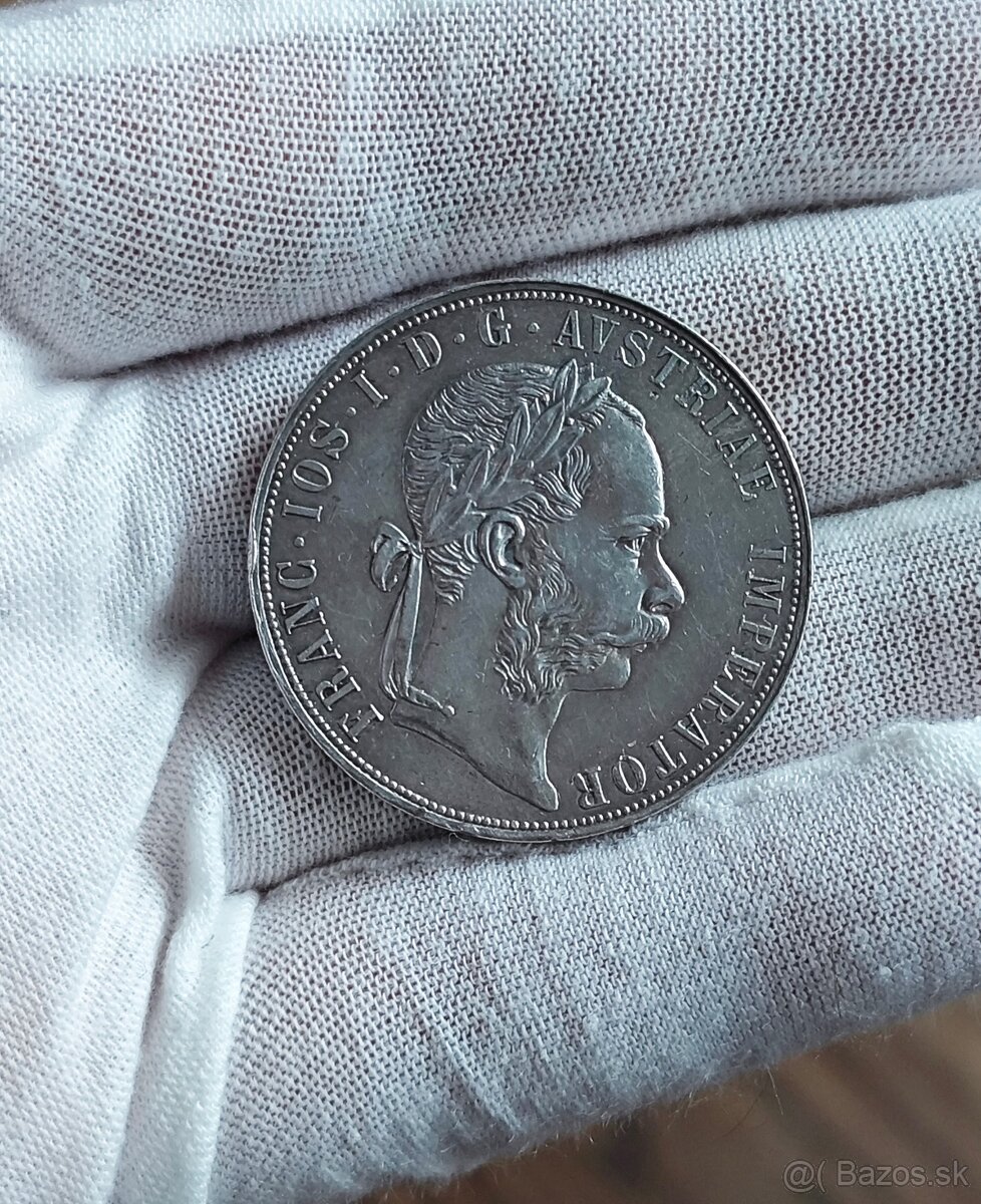 2 Zlatnik 1884, Frantisek Jozef I., krásny - 2