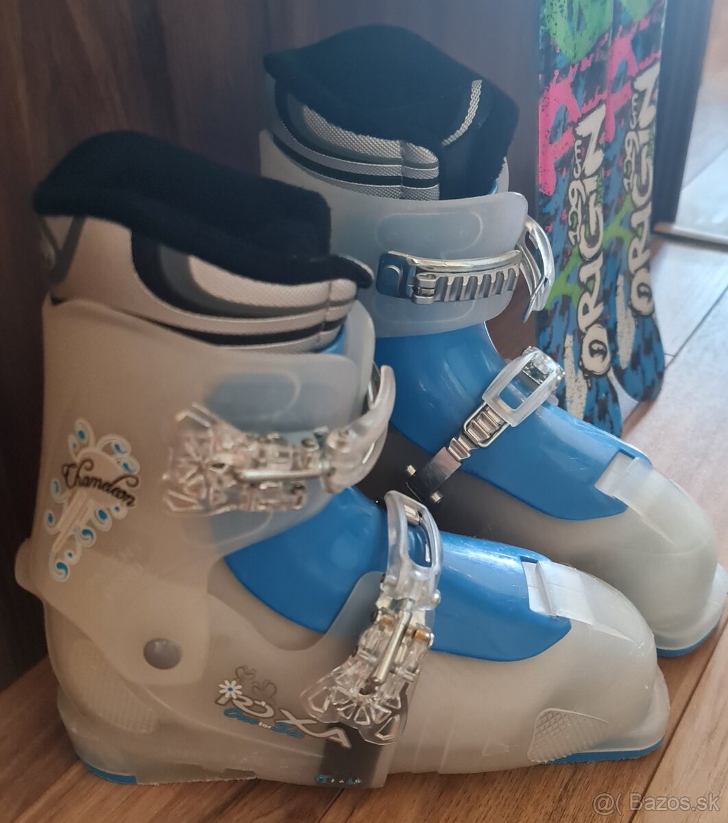 detské posuvné lyžiarky+lyže - 2