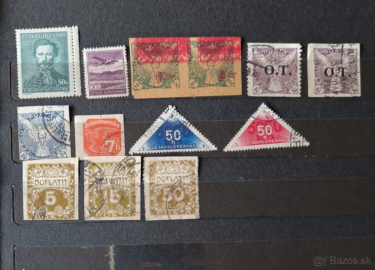 Poštové známky 1 ČSR - 2