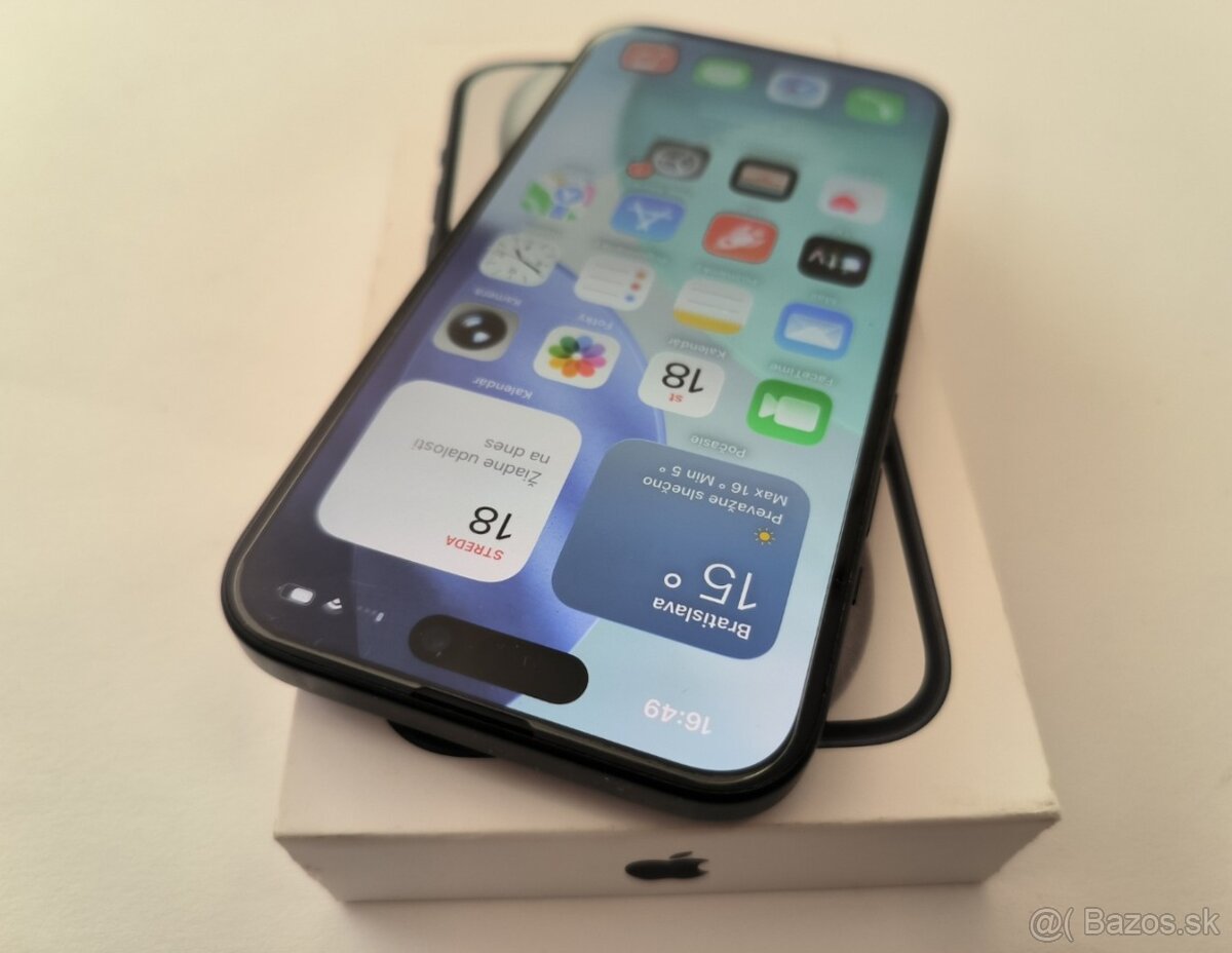 apple iphone 15 256gb Black / Batéria 85% - 2