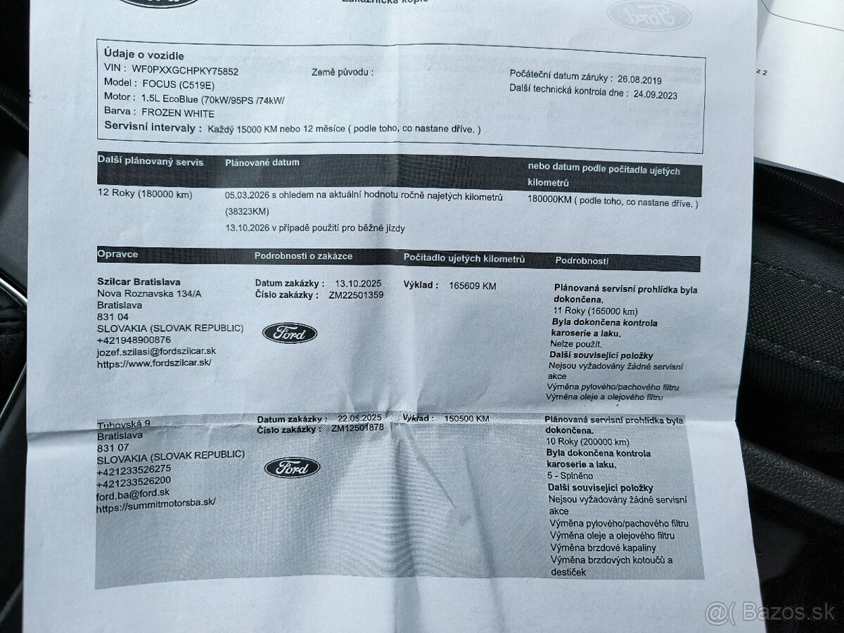 🟥 Ford Focus Combi 1.5TDCI 2019 | 1.majiteľ | odpočet DPH - 20