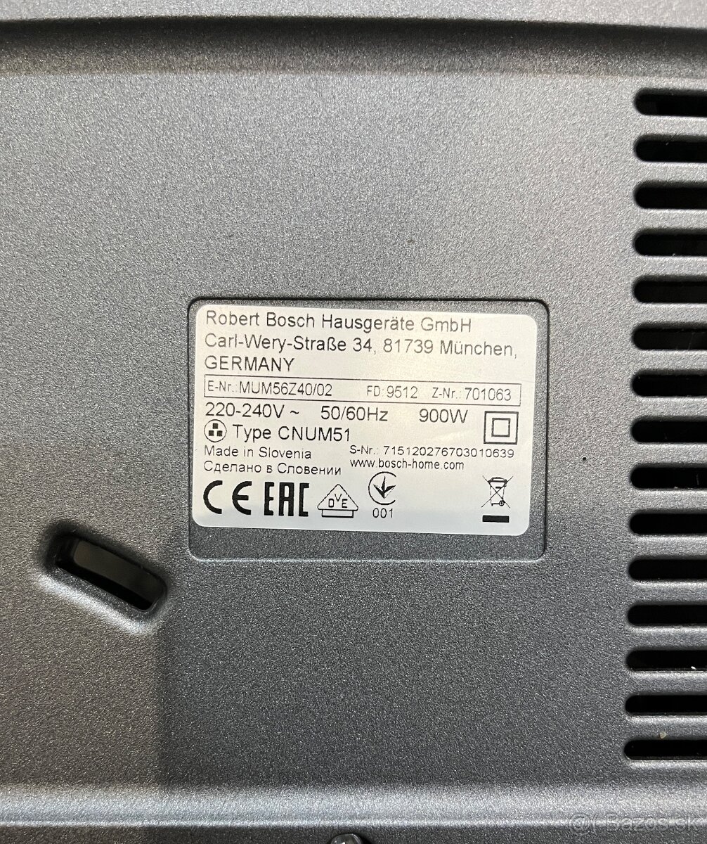 Bosch MUM 56Z40 900W kuchynský robot - 20