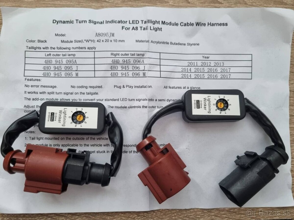 LED Moduly zadné dynamické smerovky Audi led modul - 20