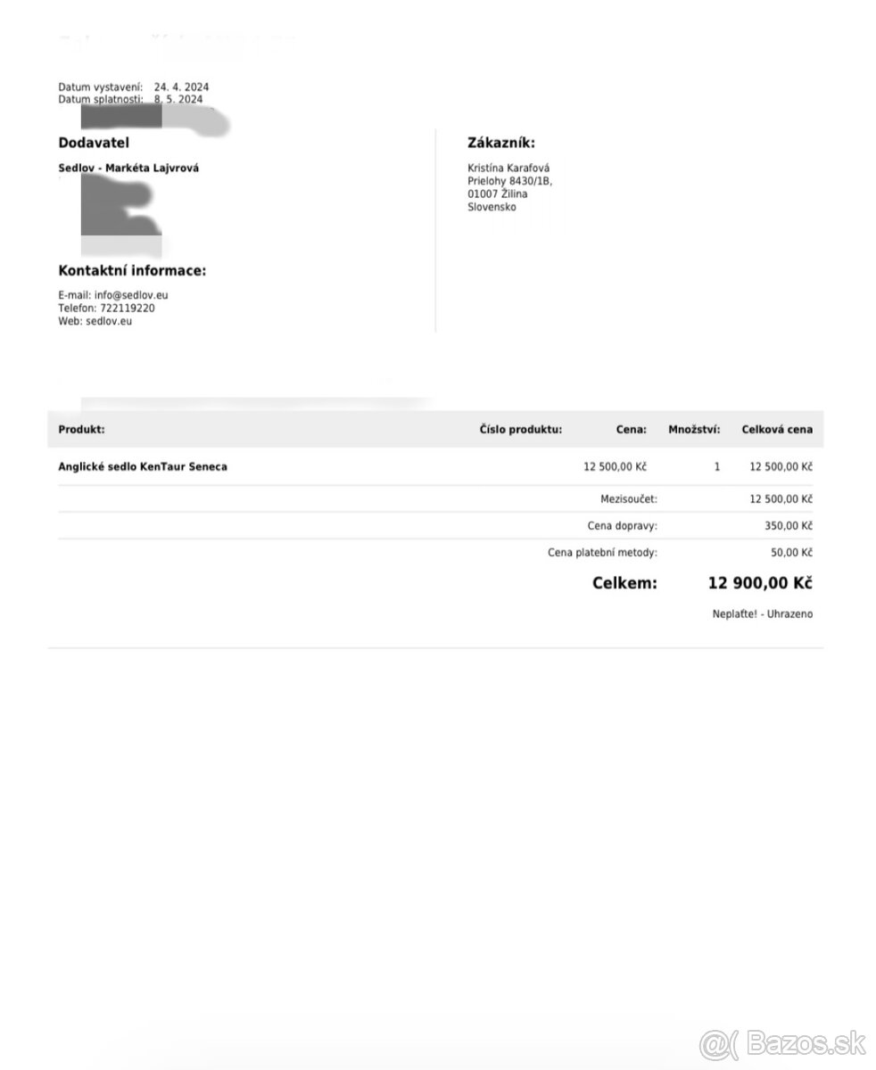 Sedlo Kentaur Seneca, strmene Acavallo - 20