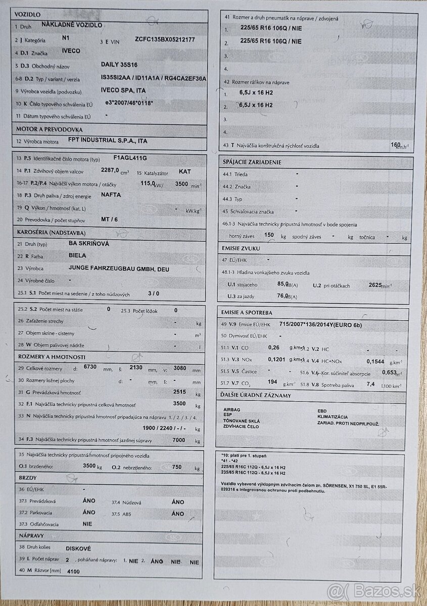 Iveco Daily 2.3HPI Skriňa Maxi 3.5t L5 Hydraulické Čelo DPH - 20