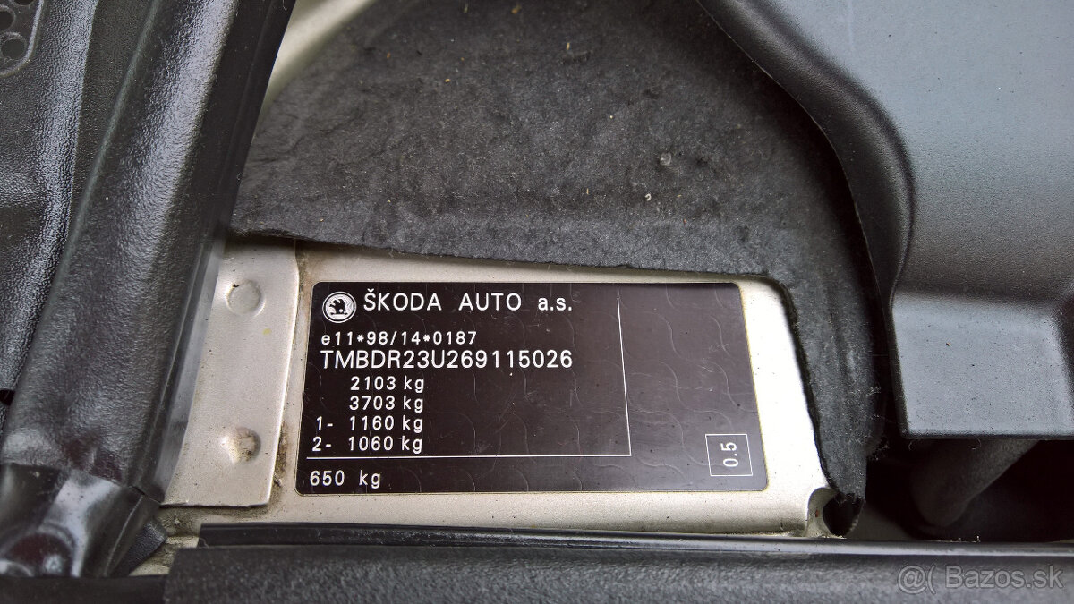 Predám Škodu Superb 1, 2.0 TDI, 103 kW, 151800 km. - 20