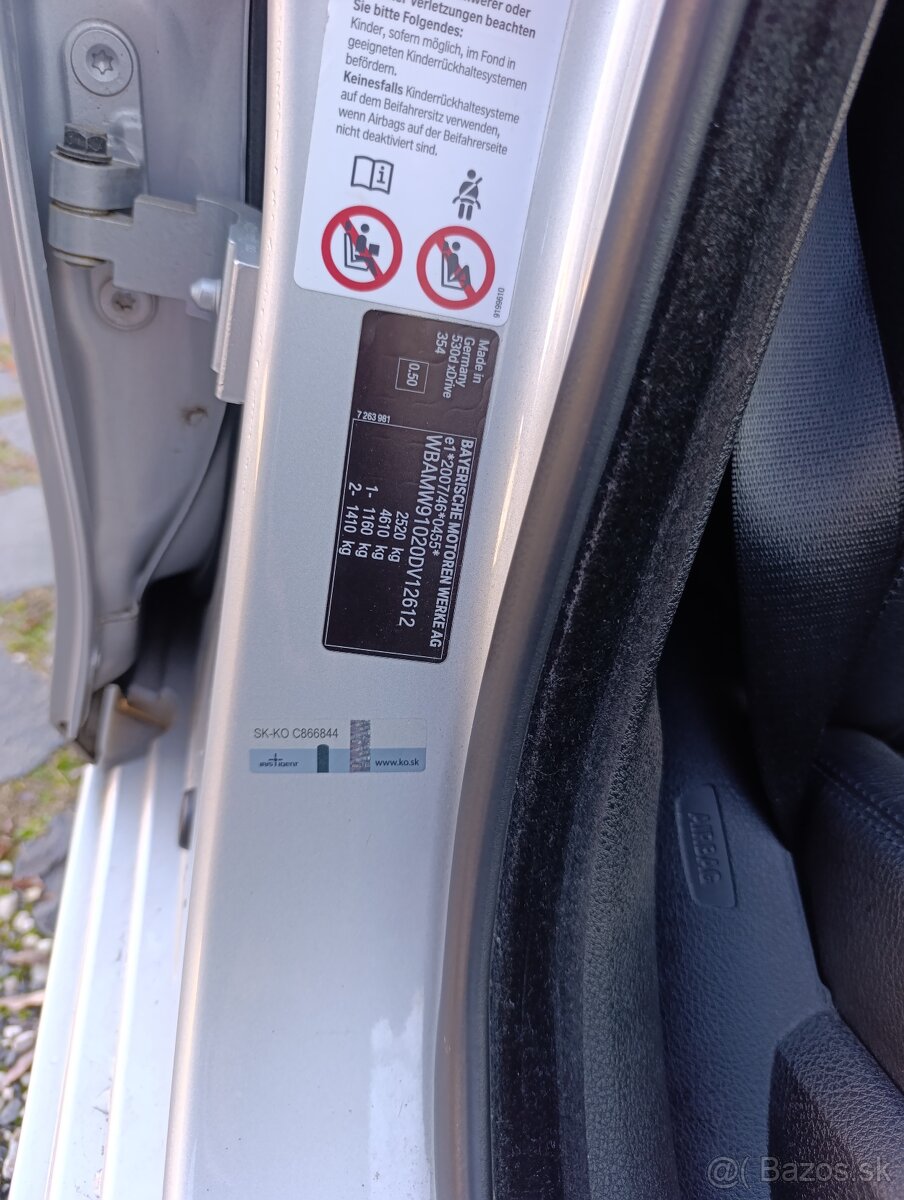 BMW 530 XDRIVE Rad 5 combi, 190kW Doťah dverí, Koža - 20