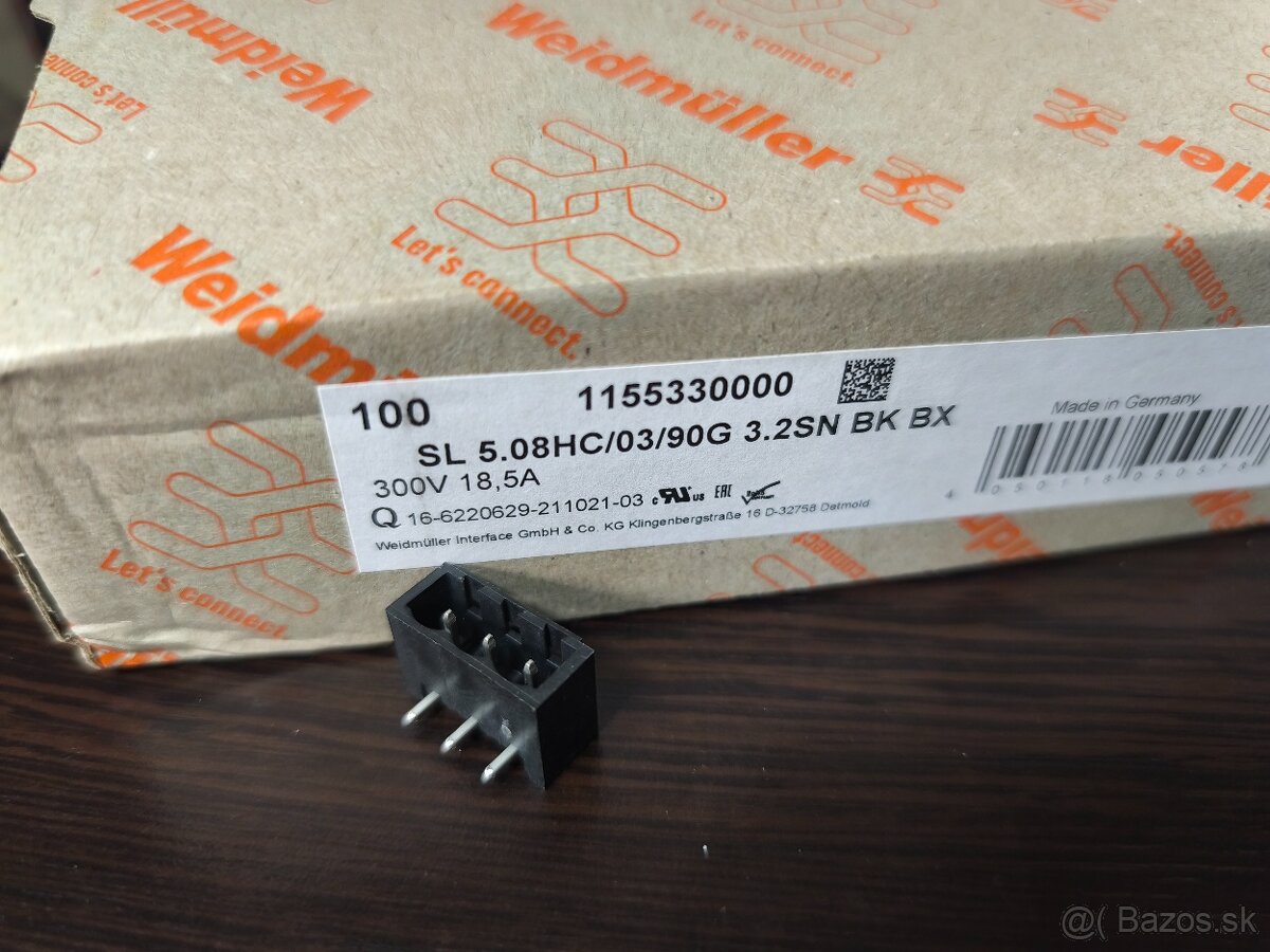 Konektory Weidmuller, nové nepoužité - 20
