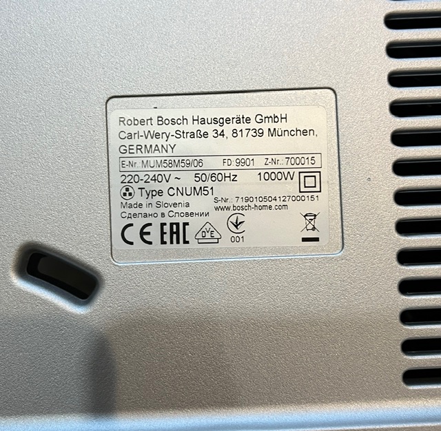 Bosch MUM 58M59 1000w kuchynsky robot - 20