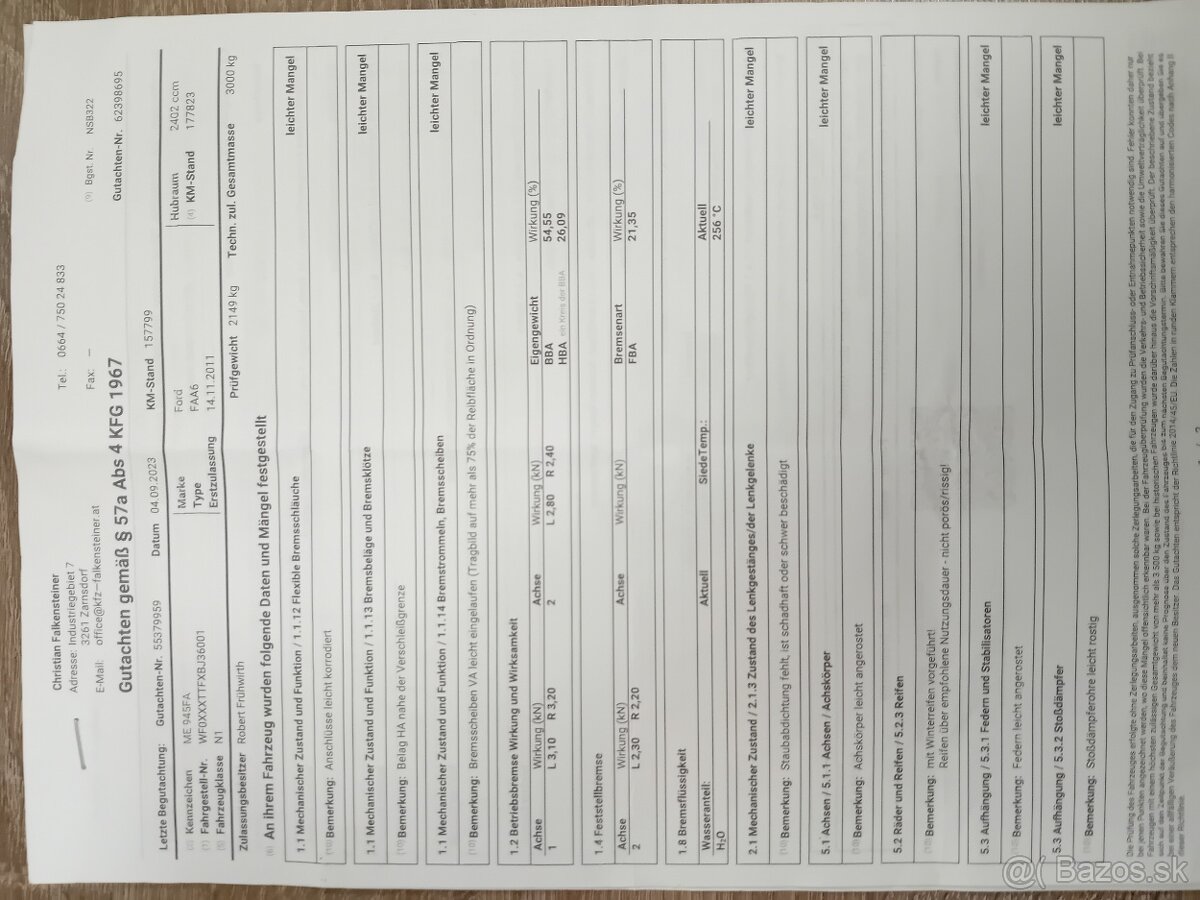 Ford Transit 300K 2,4D 103KW 4X4 - 20