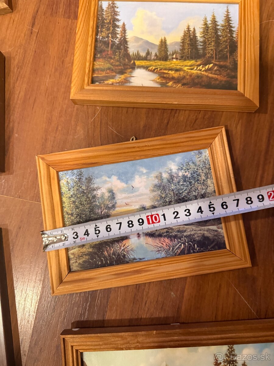 9 obrazov v drevených rámoch - 20