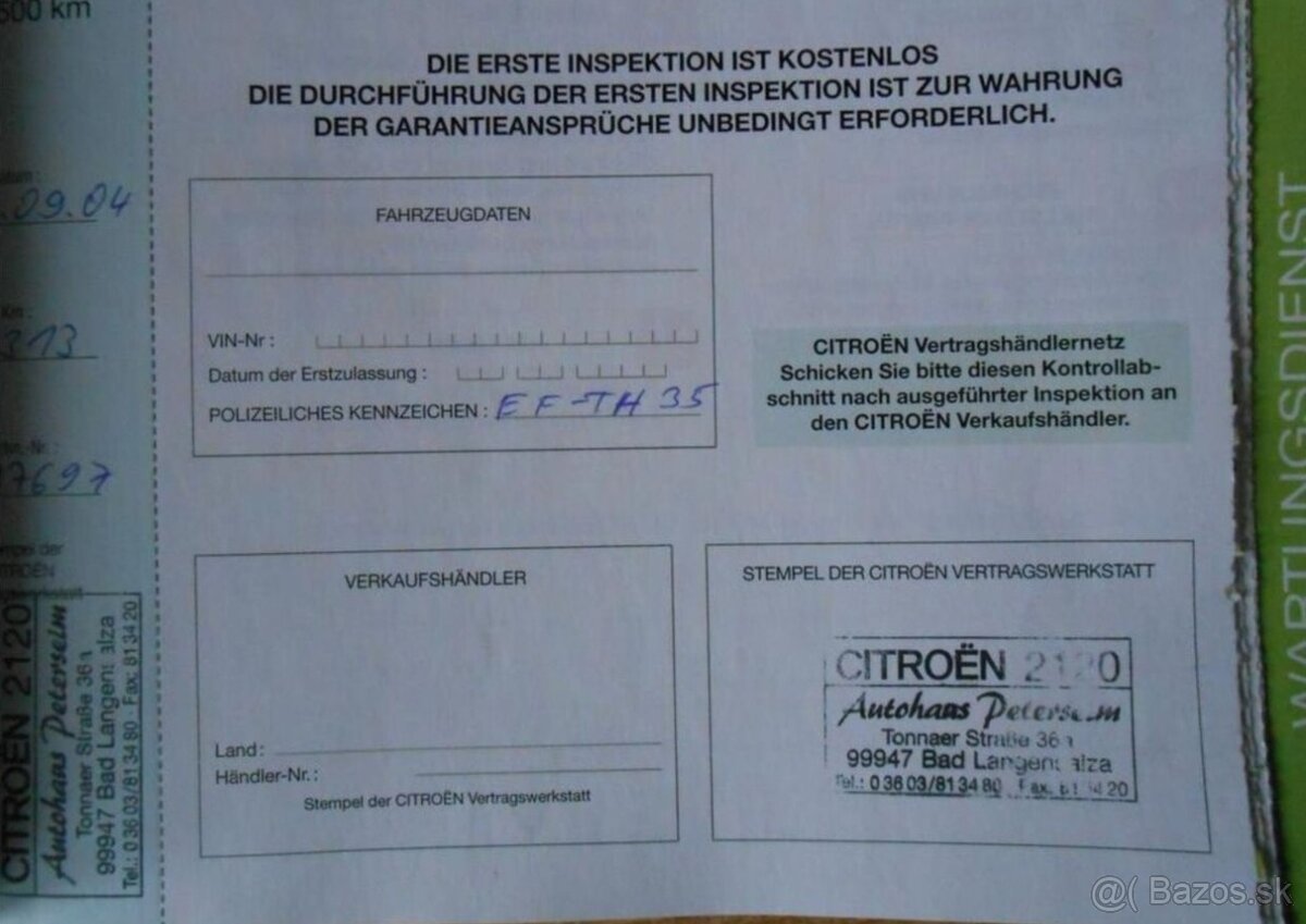 Citroën C3 1,1 44 kW KLIMA Serviska benzín - 20