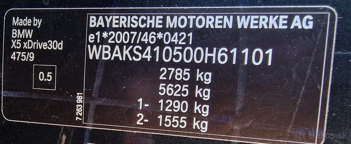 BMW X5 XDRIVE30D A/T - 20