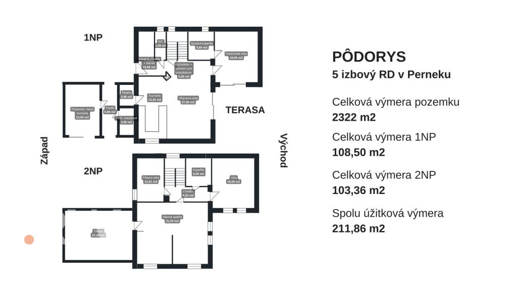 VEĽKORYSÝ - Bývanie pod lesom - Slepá ulička - 2322m2 pozemo - 20