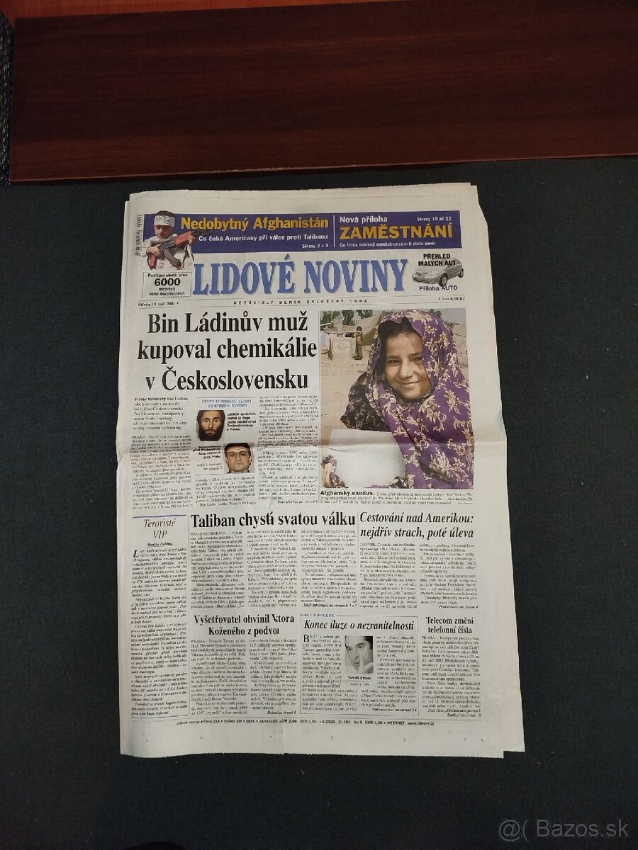 Utok na Ameriku,stare noviny - 20