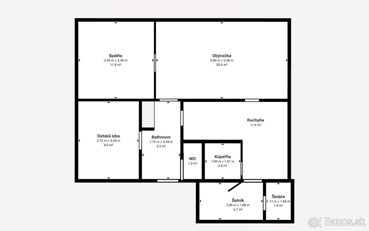 Vaše nové bývanie čaká 3 - izbový byt po čiastočnej rekonšt - 20