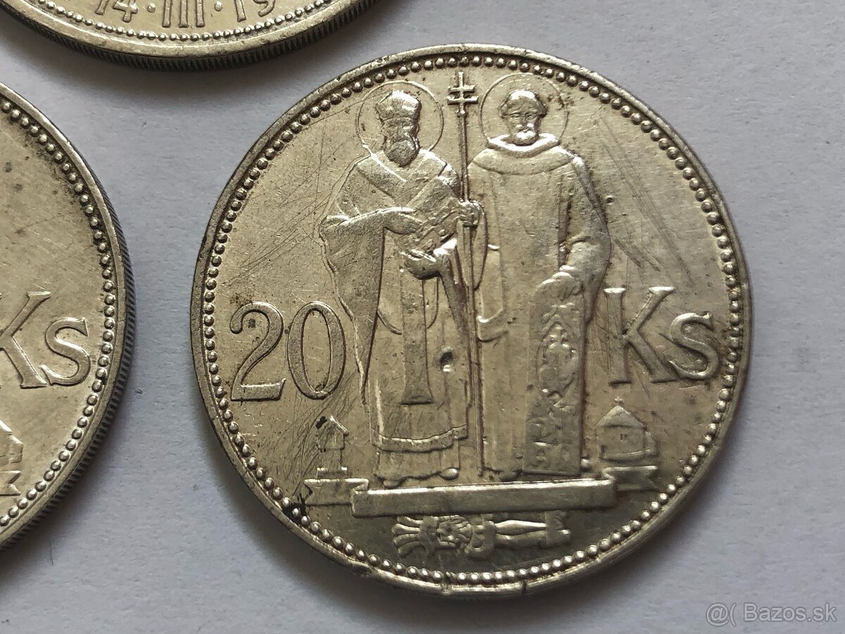 Slovenske CSSR CSFR Rakuske strieborne mince UNC a Circ - 20
