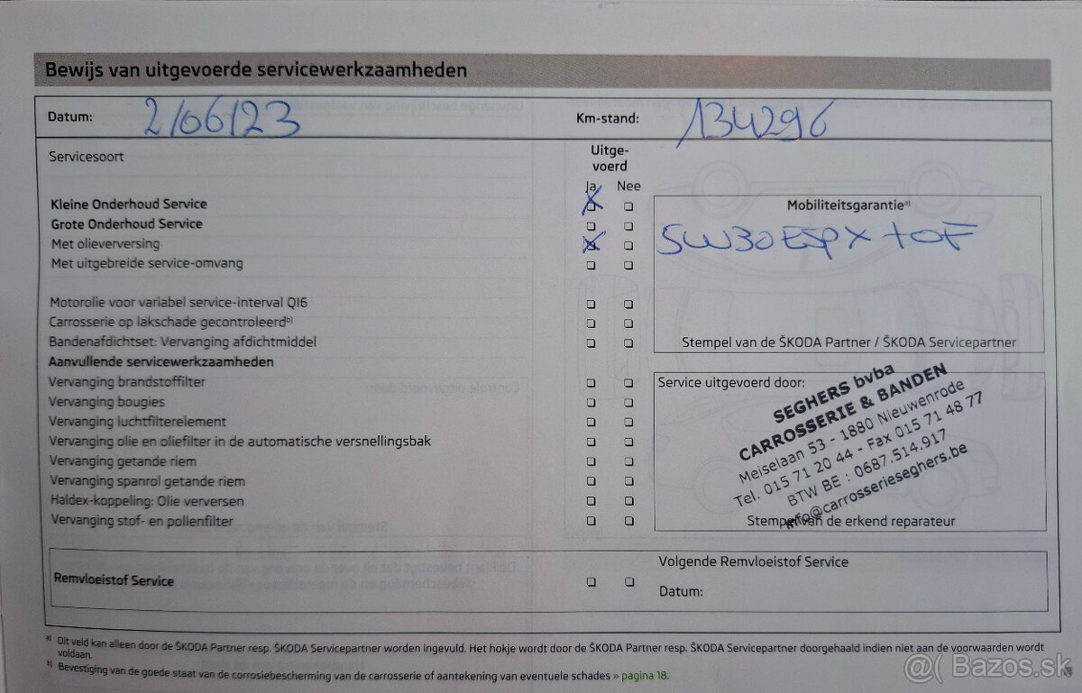 ŠKODA SUPERB COMBI 1,6 TDi 77kW 2013 - 20