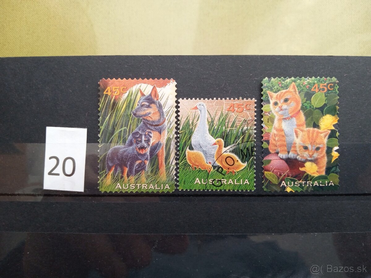 Poštové známky č.469 - OCEÁNIA - 20 sérií - 20