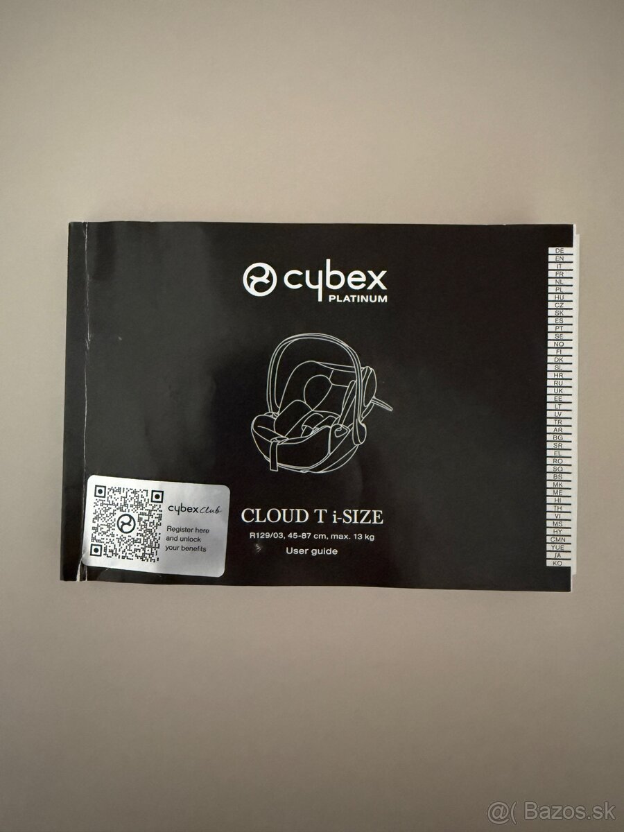Predám Cybex Cloud T i-size, Cybex Sirona T i-size a báza - 20