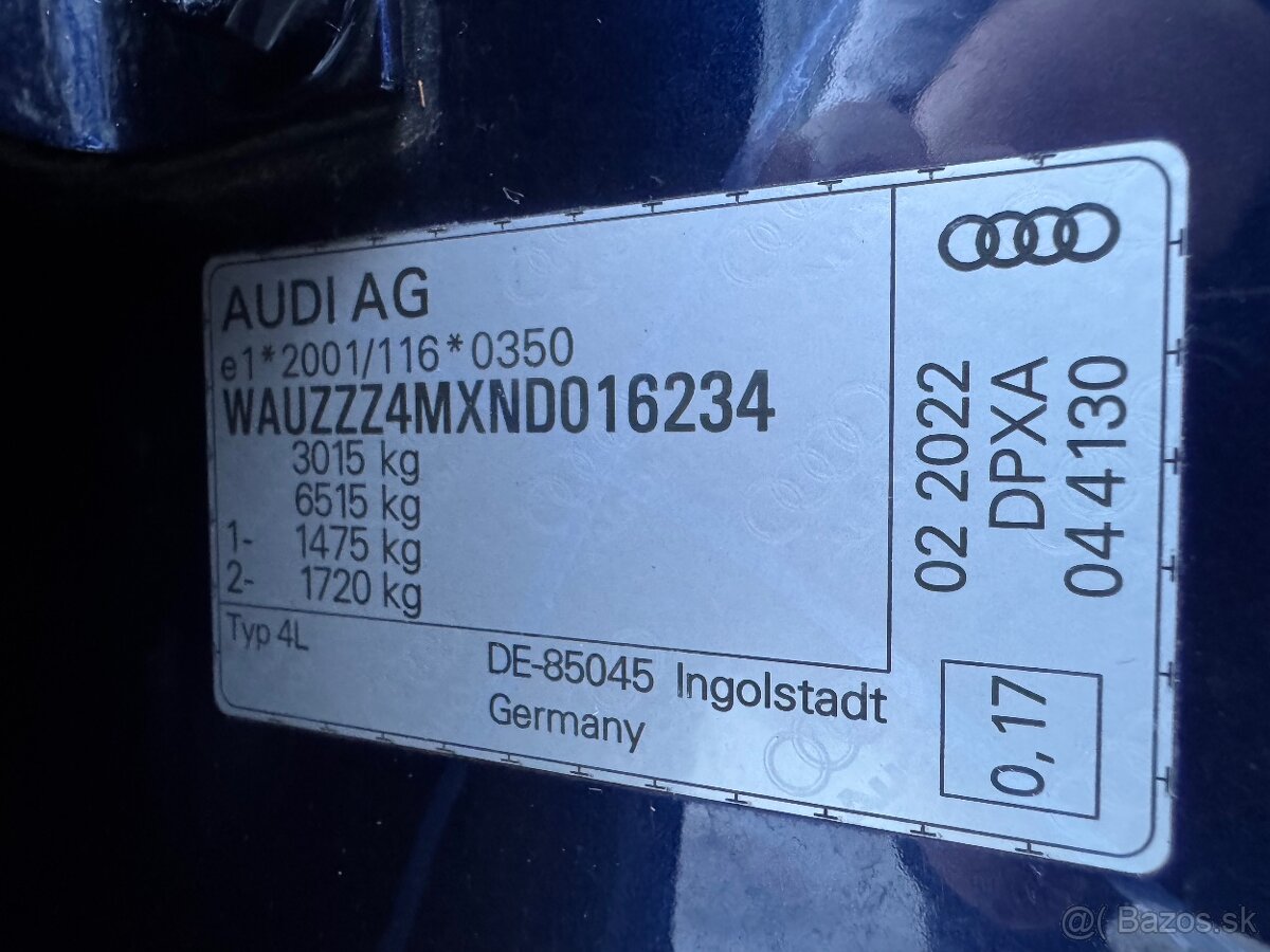 Audi Q7 3.0TDi 210kw S-line r.v 2022 7 miestna - Odpočet DPH - 20