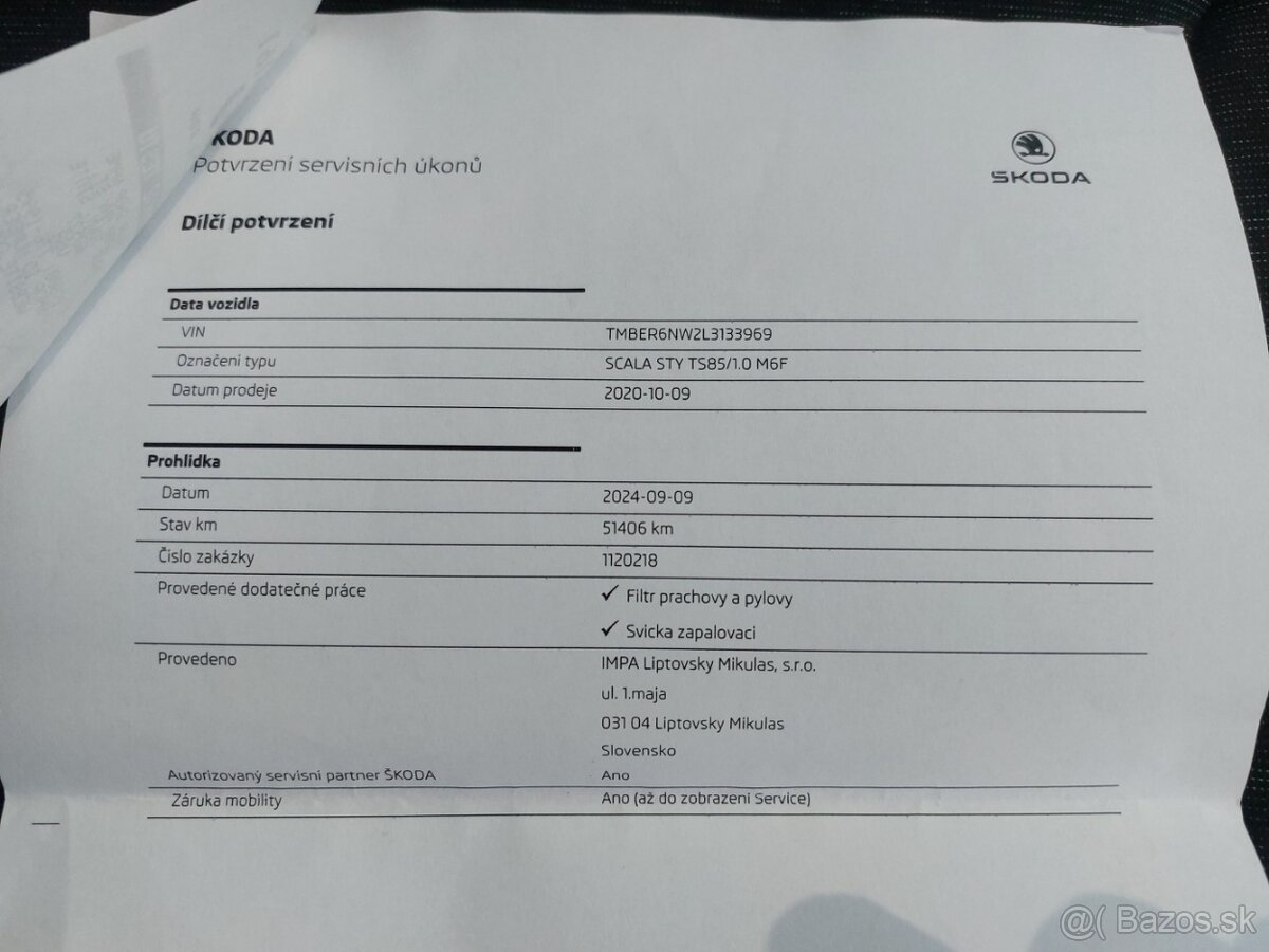 ŠKODA SCALA STYLE 1.0TSI 85KW 6-KVALT 10/2020 - 20