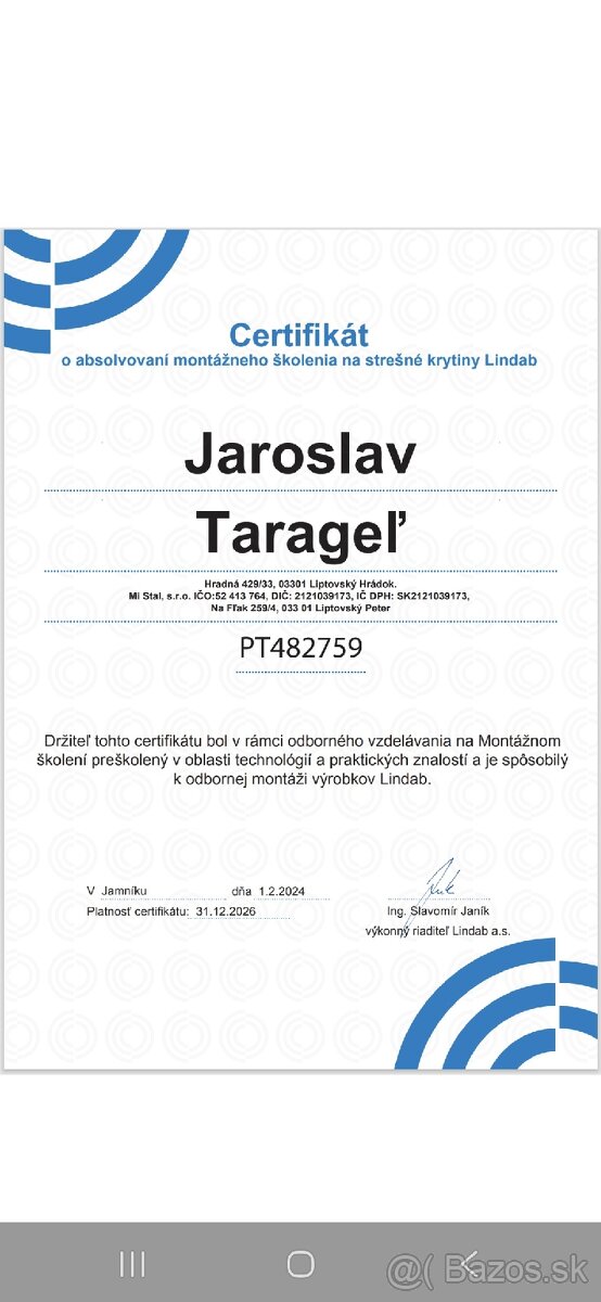 Klampiarske a pokrývačské práce - 20