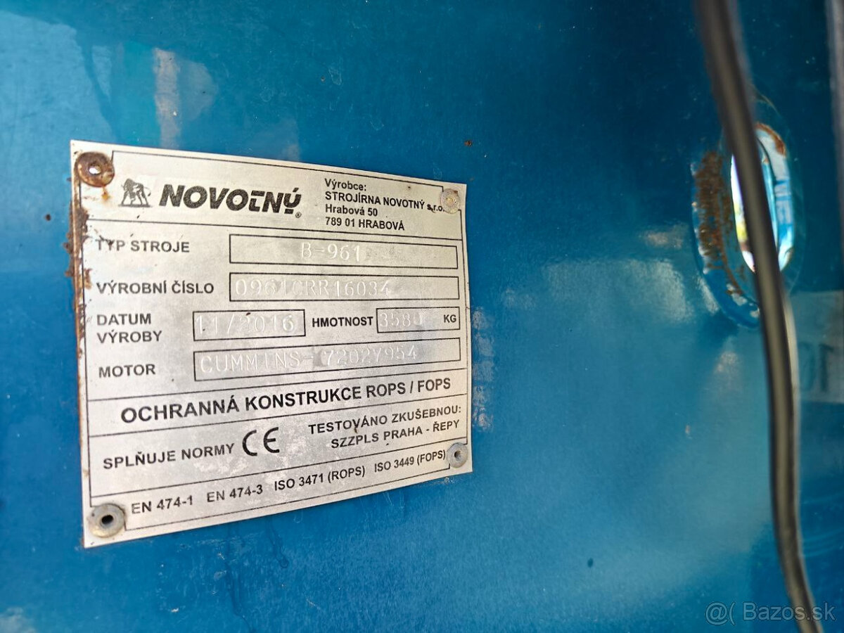 Šmykom riadený nakladač Novotny B 961+ príslušenstvo odp.DPH - 20