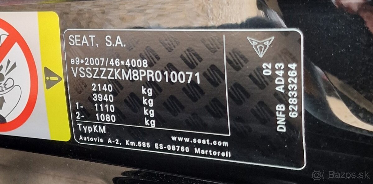 CUPRA FORMENTOR 2.0 TSI 310K 4DRIVE DSG VELOZ / ODPOČET DPH - 20