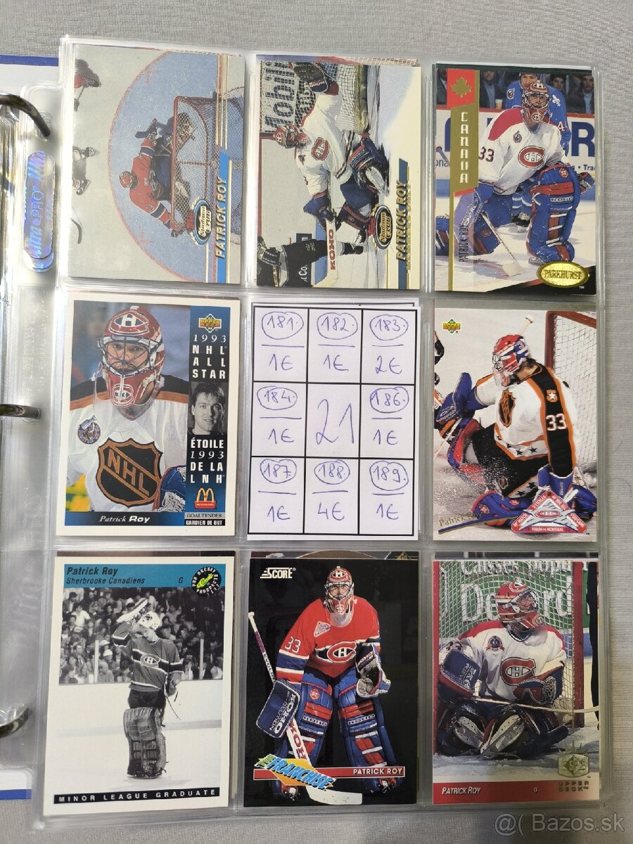 Hokejové kartičky - Patrick Roy 1 - 20