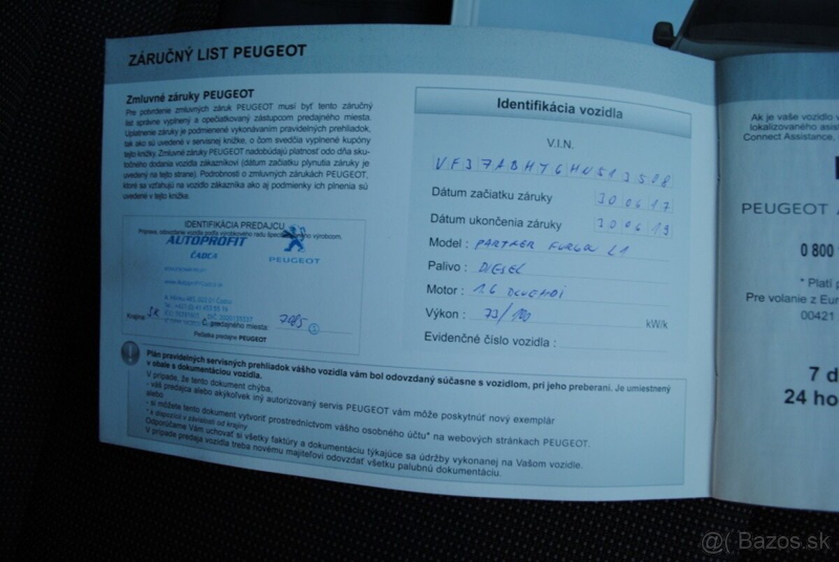 Peugeot Partner 1.6D - ODPOČET DPH - PREDAJ AJ NA SPLÁTKY - 20