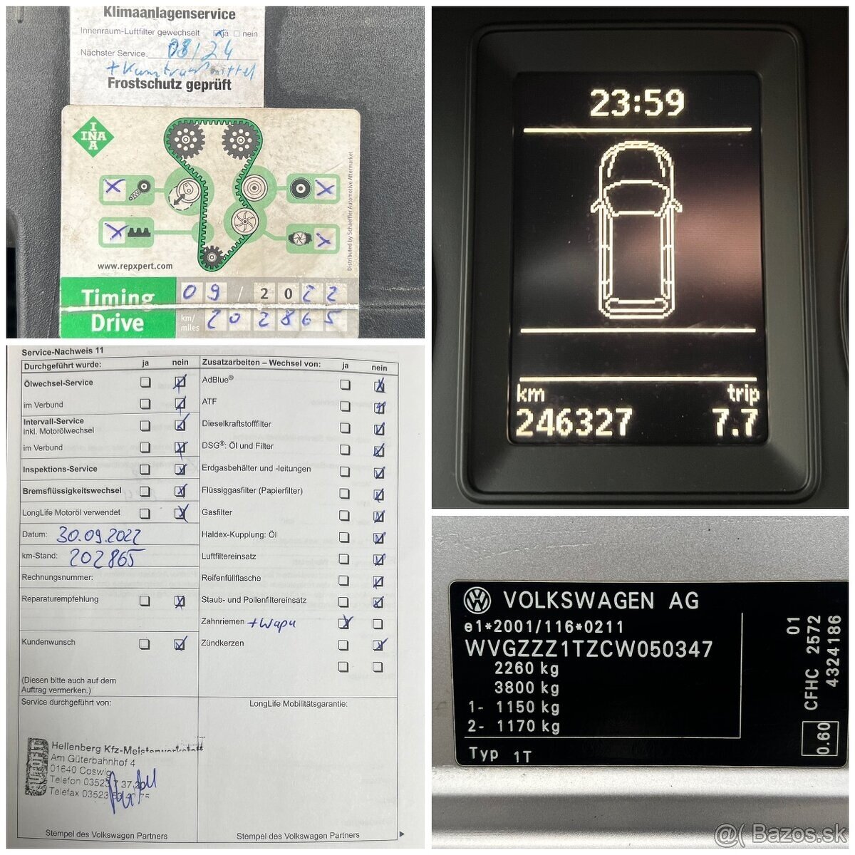 PREDAM VOLKSWAGEN TOURAN 2.0TDi 103kW 7 MIEST dovoz DE - 20