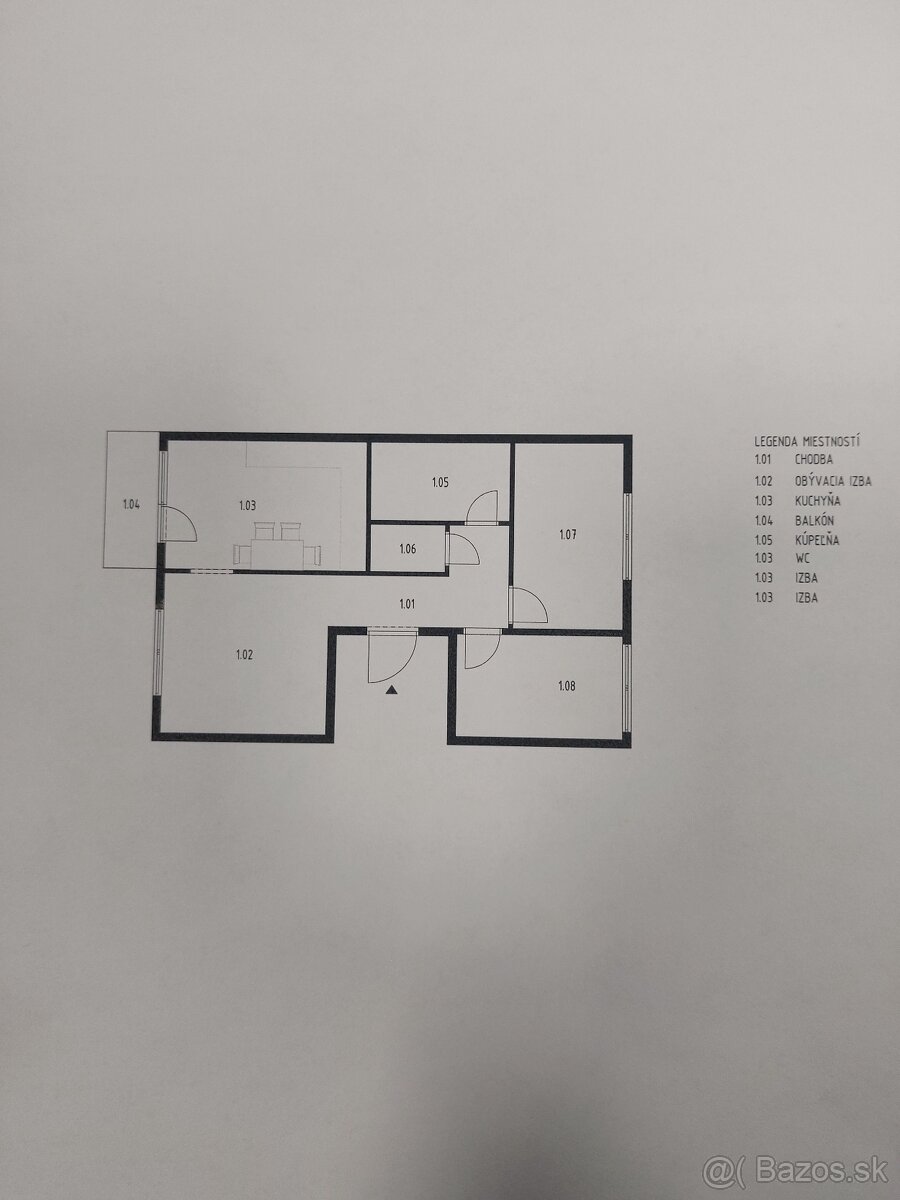 3-izbový byt 64 m2 zrekonštruovaný SNP Trenčianske Teplice - 20