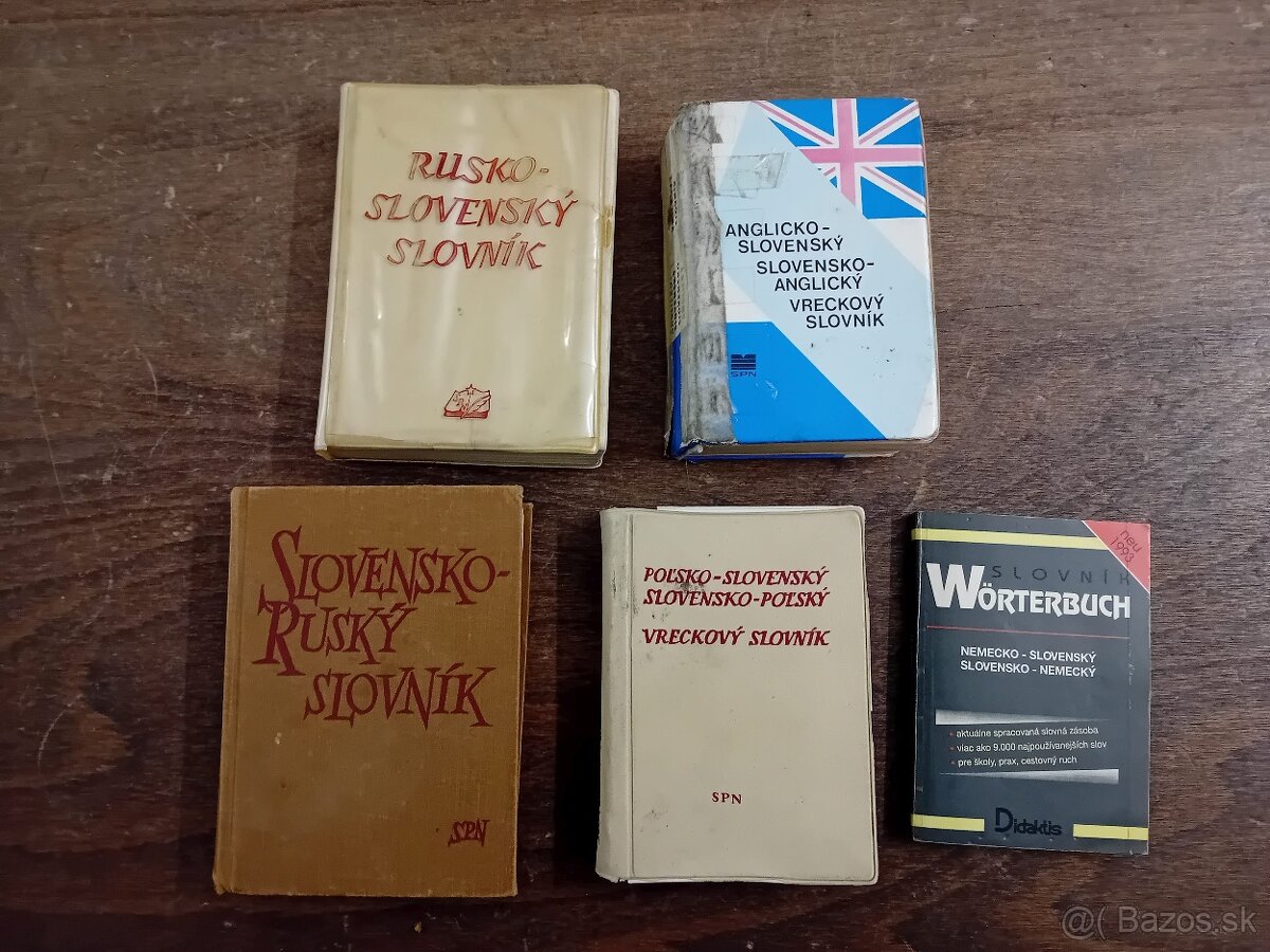 Učebnice angličtiny a nemčiny, slovenská gramatika, slovníky - 20