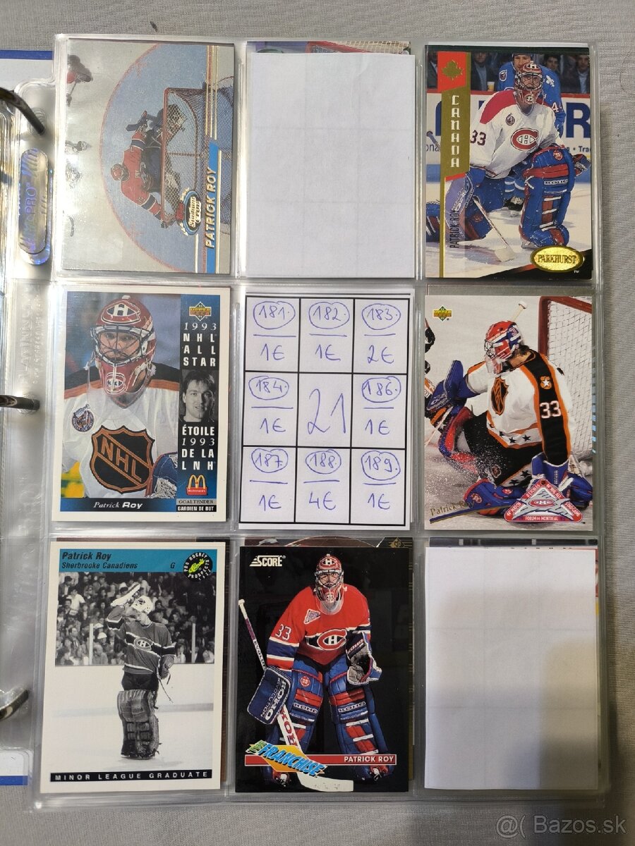 Hokejové kartičky - Patrick Roy 1 - 20